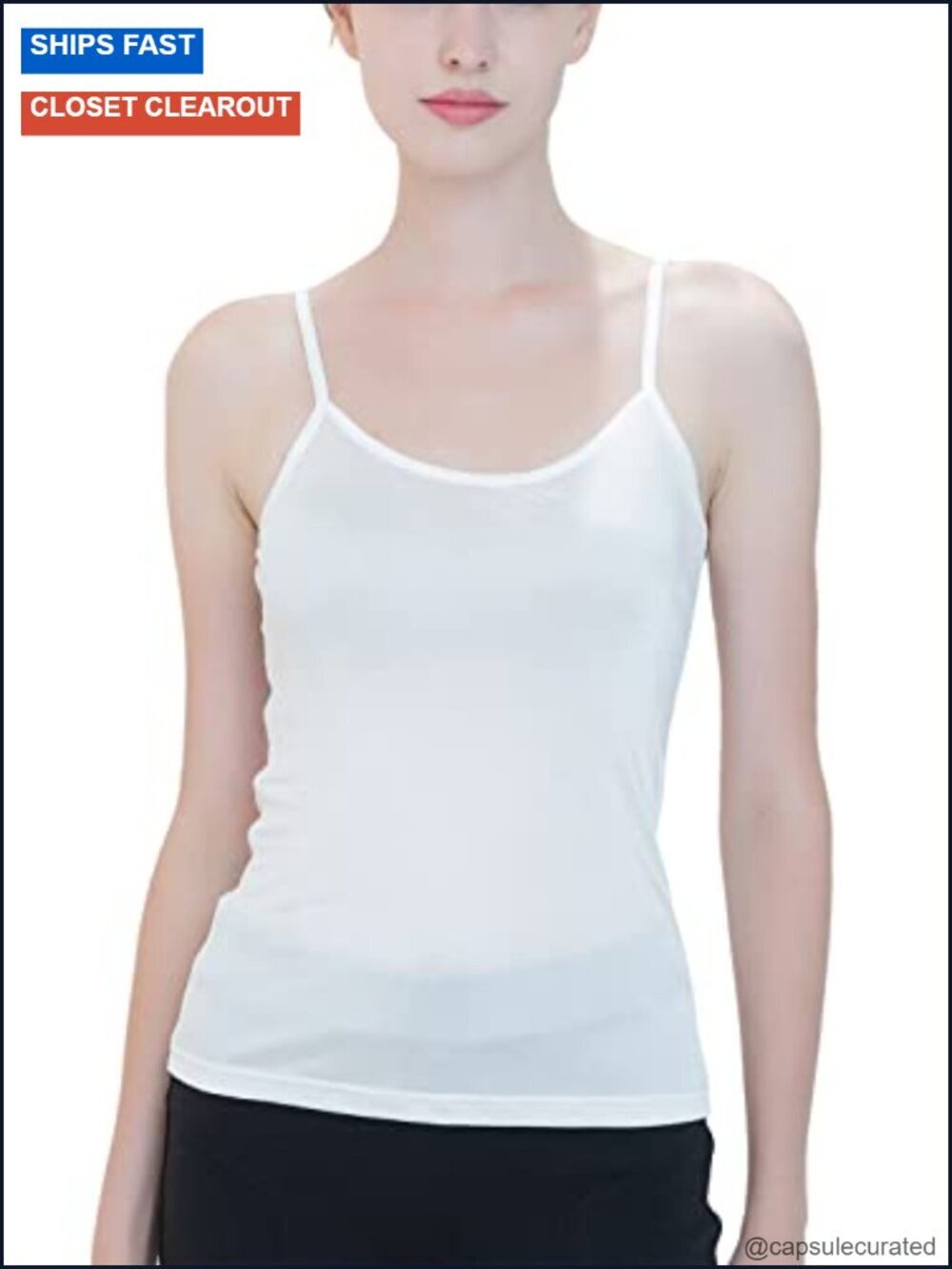 Silk Camisole Tank Top - Stretchable Knit Silk Undershirt